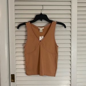 Tan/Orange Top